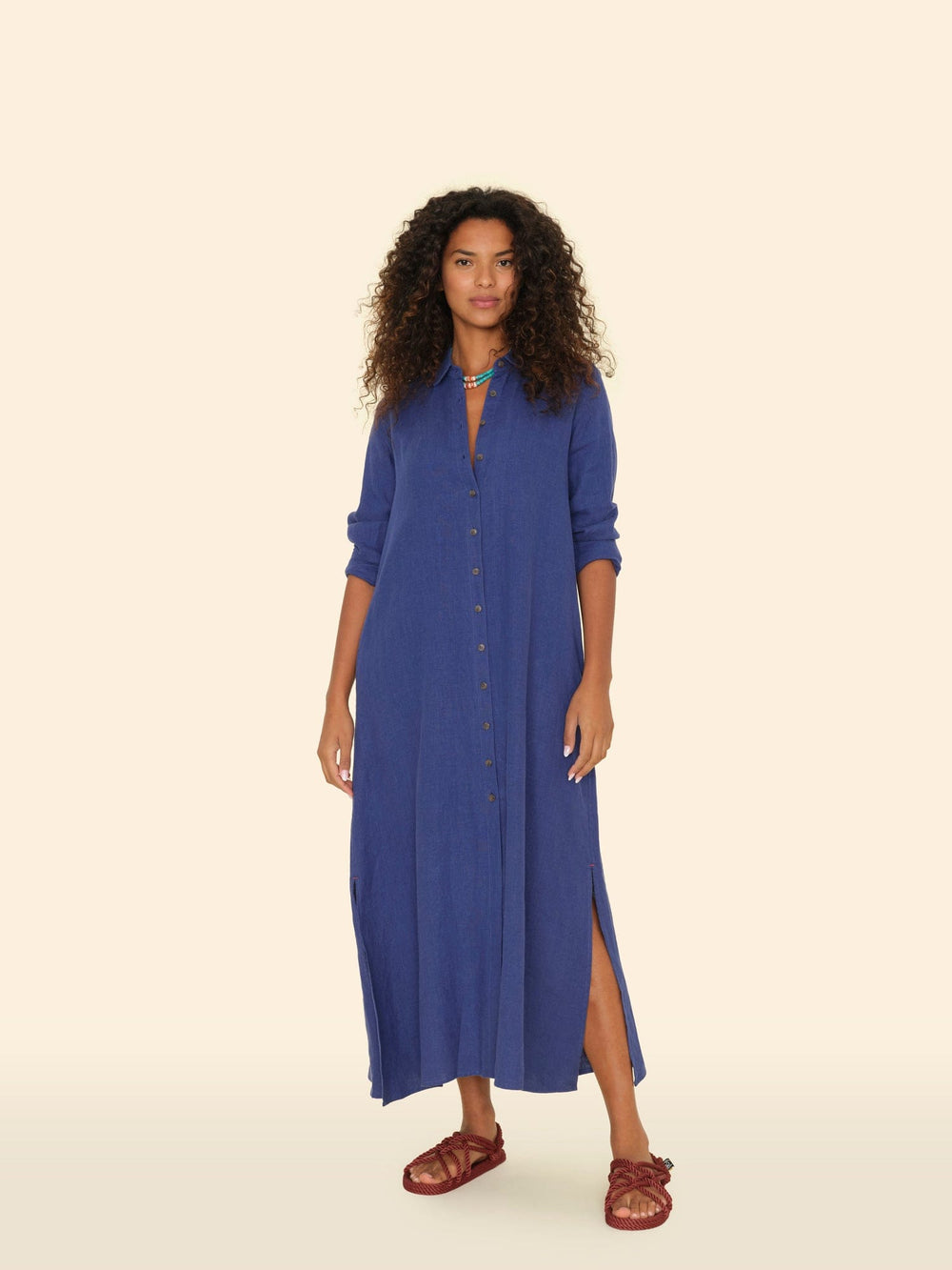 X2501 Dress Blueprint Boden Linen Dress Blueprint Boden Linen Dress