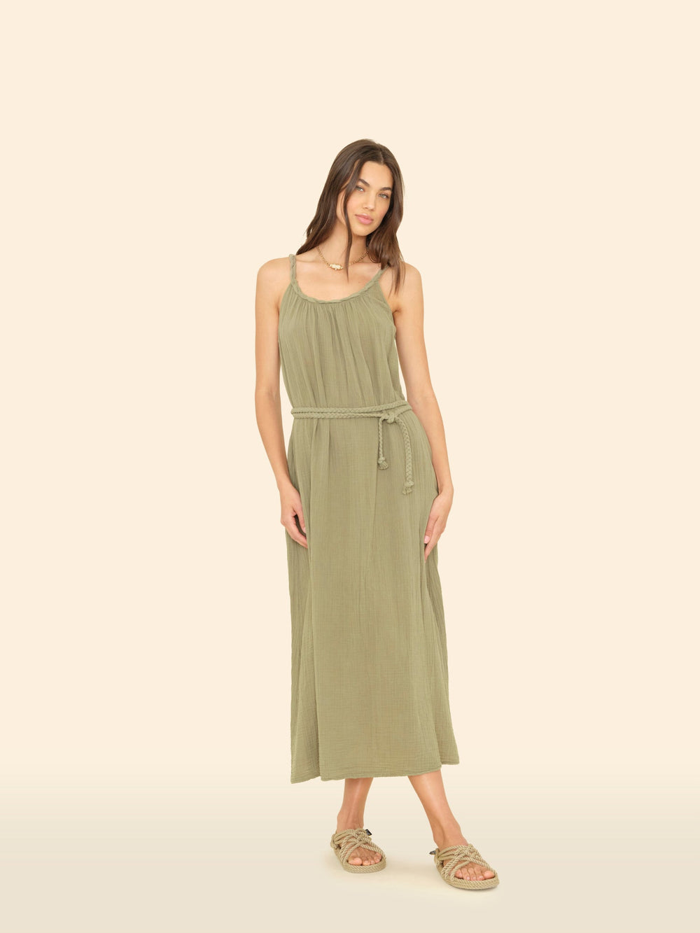 X2501 Dress Dark Seagrass Braiden Dress Dark Seagrass Braiden Dress