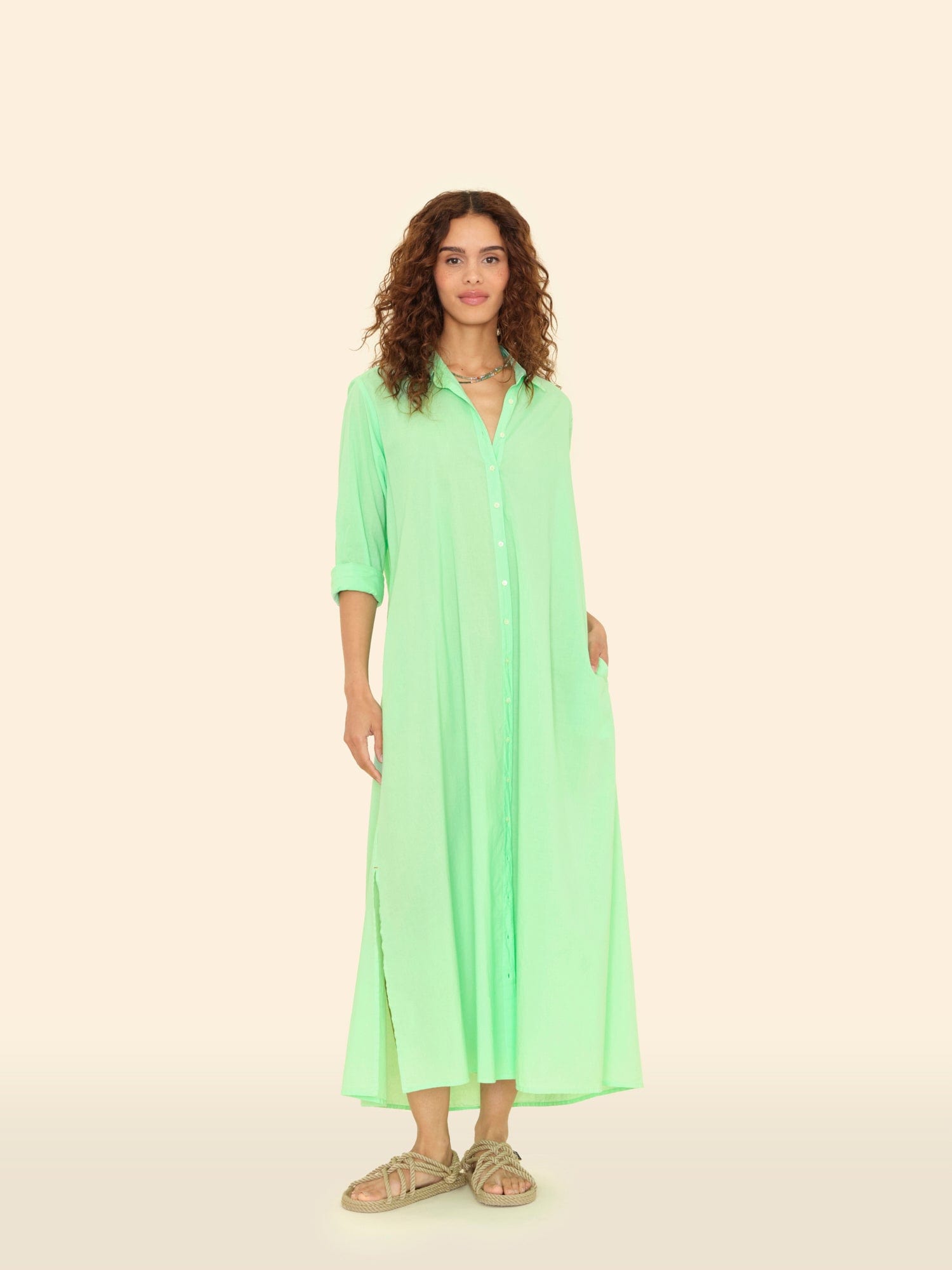 ワンピース LENINA YUNA 2way shirring dress_2colors Linnet Dress