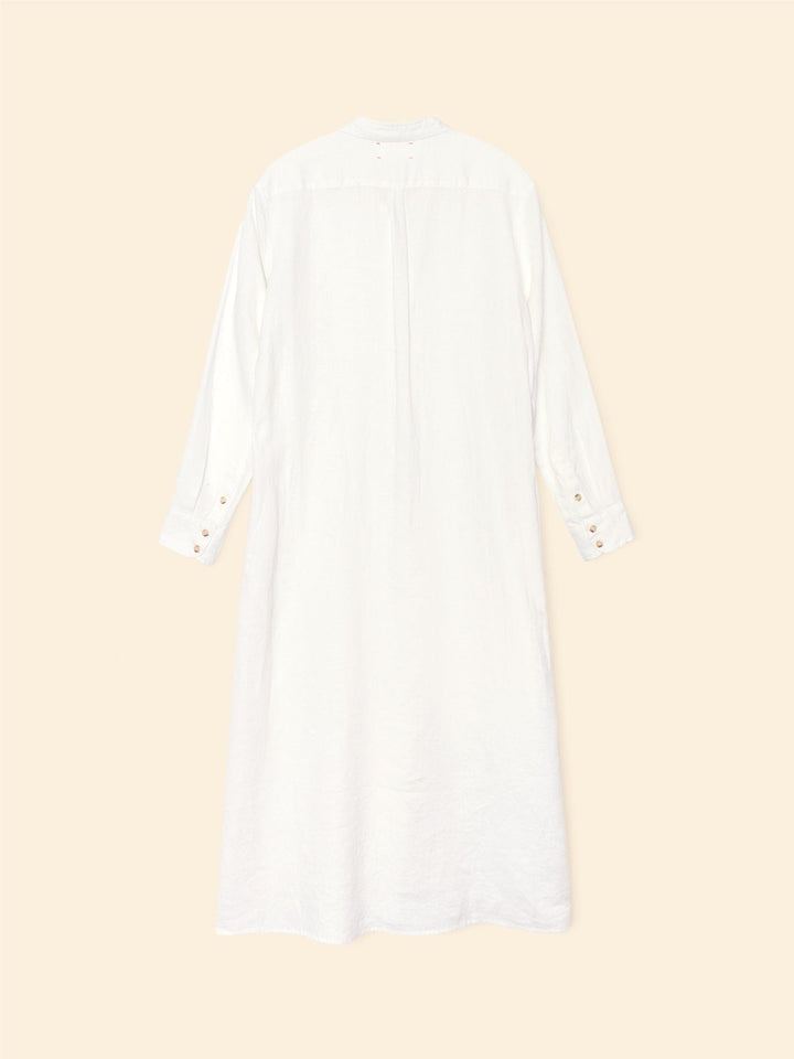 X2501 Dress White Boden Linen Dress White Boden Linen Dress