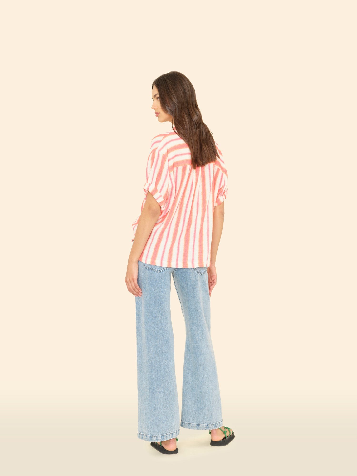 パンツ ANDMARY Nicola ribbon denim allinone ANDMARY】Nicola ribbon denim allinone