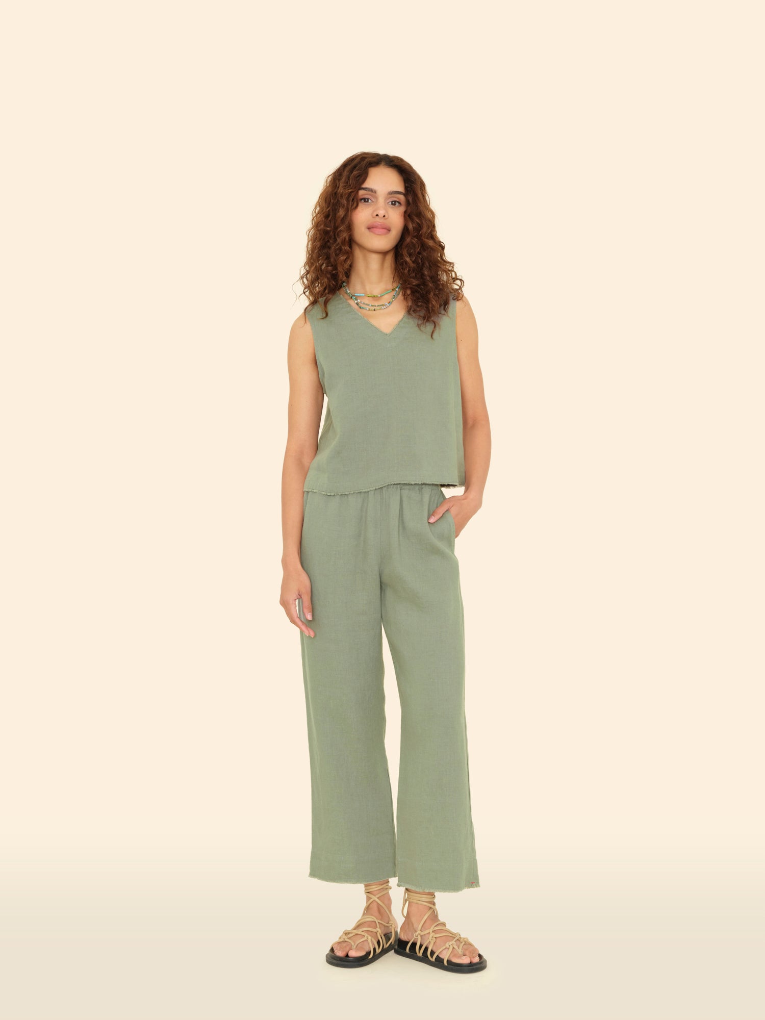 【PORTERNA】Hive Brushed Trousers Wide Leg Pants With Belt Pocket – ARCANA ARCHIVE