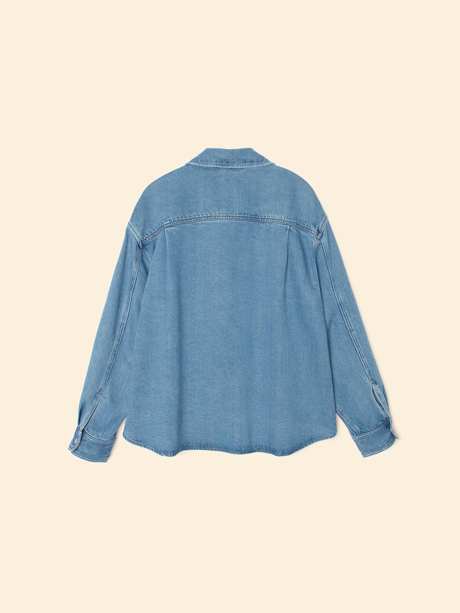 【PORTERNA】Whitney denim shirt Brooklyn Industries Women's Whitney Denim Shirt in Bleached