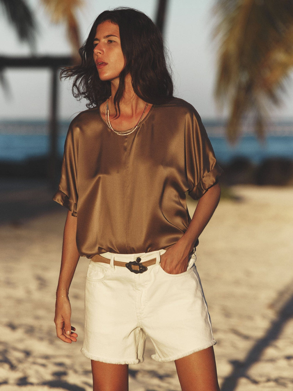 X2501 Short White Hailey Denim Short White Hailey Denim Short