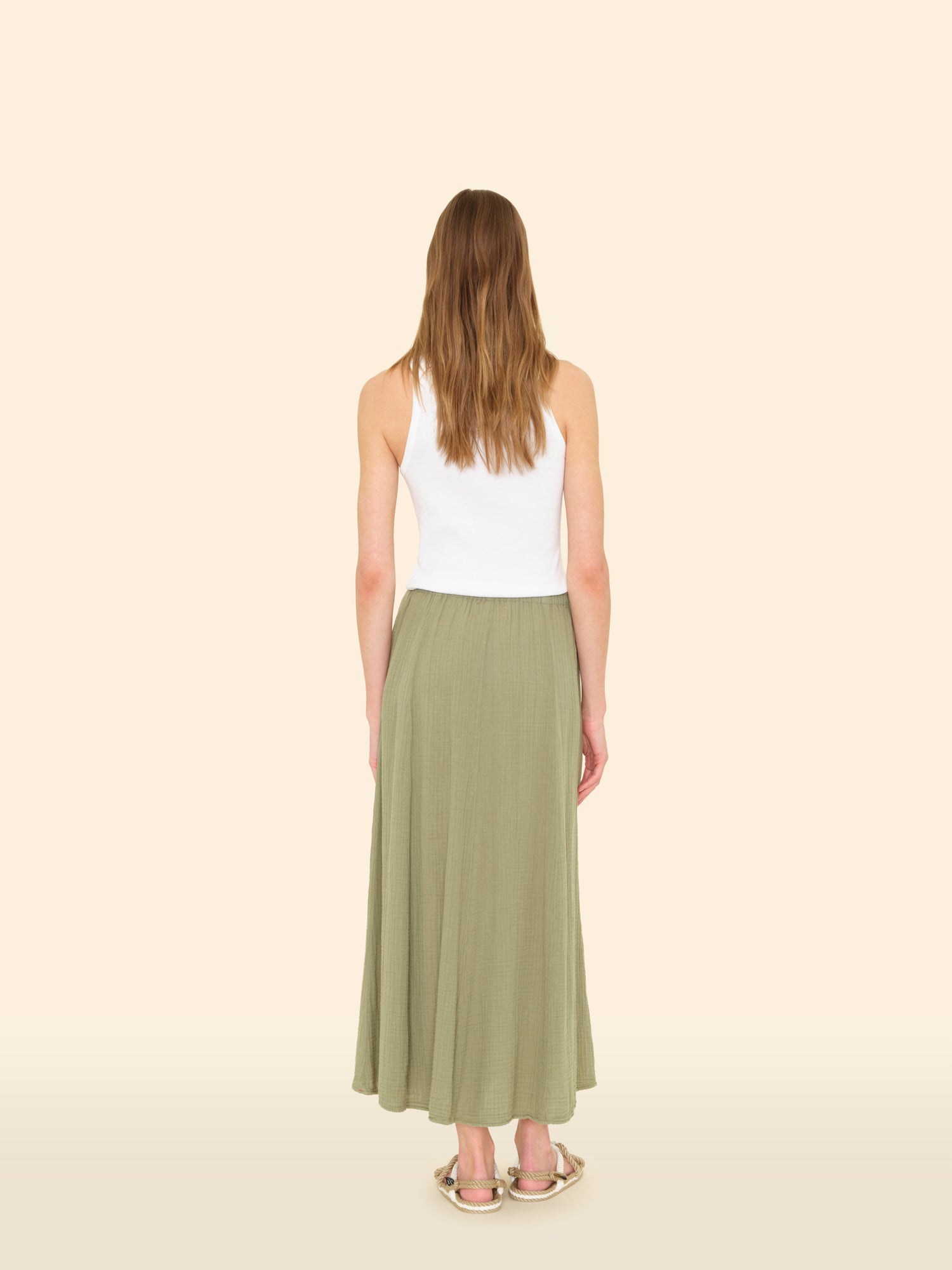 Dark Seagrass Deon Skirt