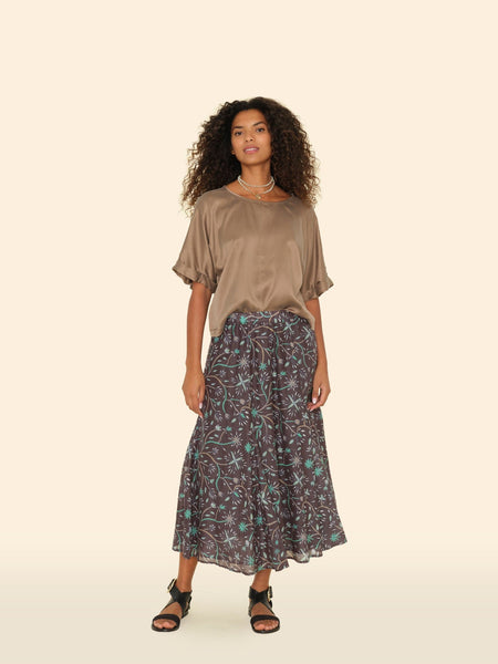 Graphite Mint Roxane Skirt