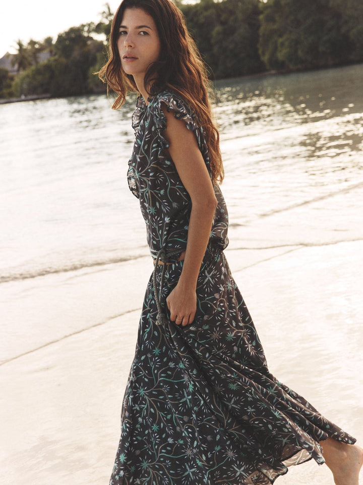 X2501 Skirt Graphite Mint Roxane Skirt Graphite Mint Roxane Skirt