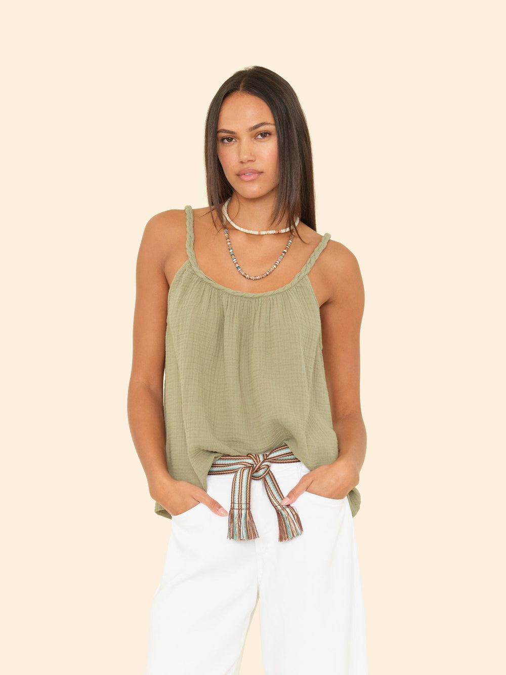 X2501 Top Dark Seagrass Brandi Top Dark Seagrass Brandi Top