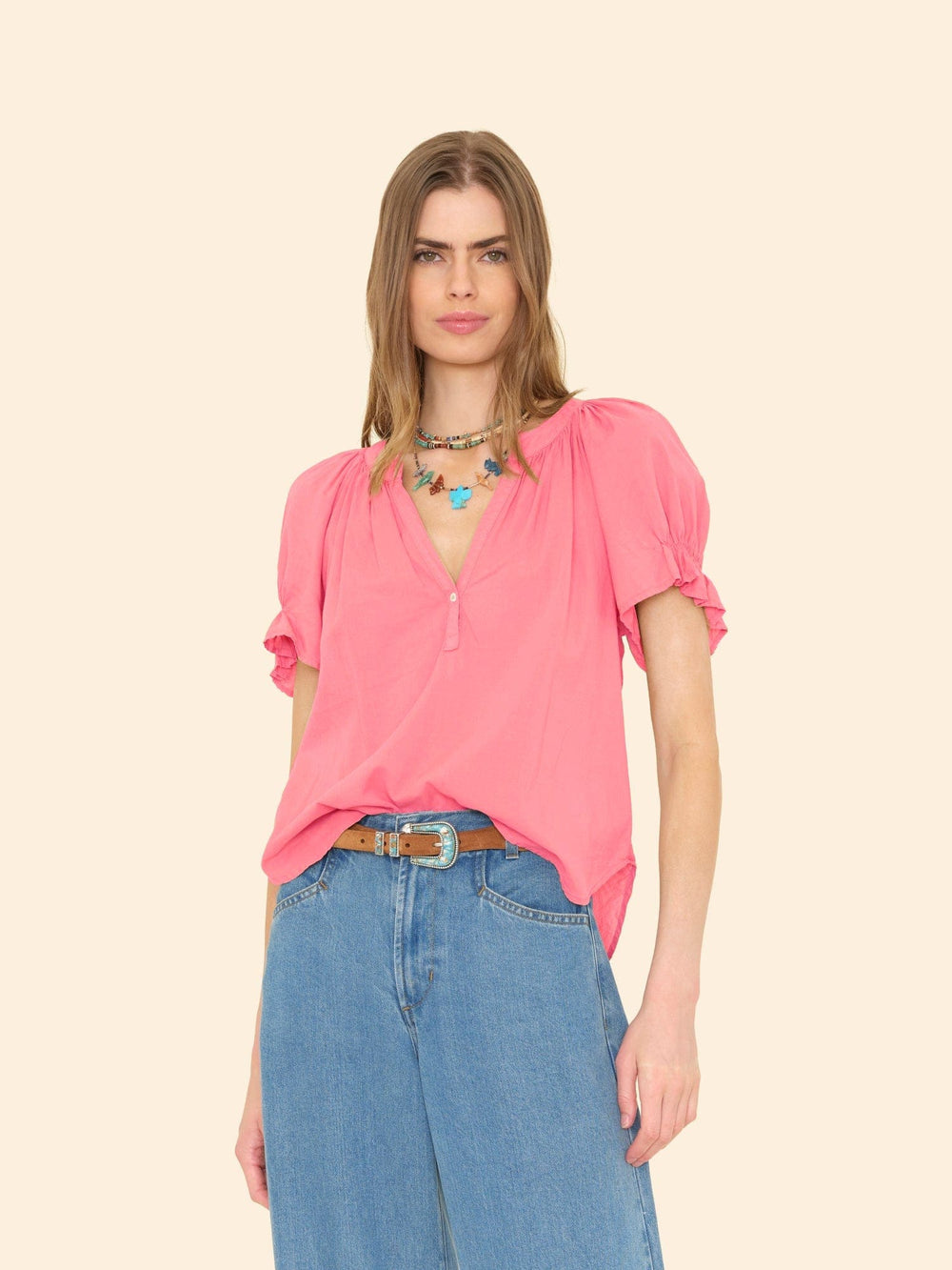 X2501 Top Sun Kiss Coral Astryde Top Sun Kiss Coral Astryde Top