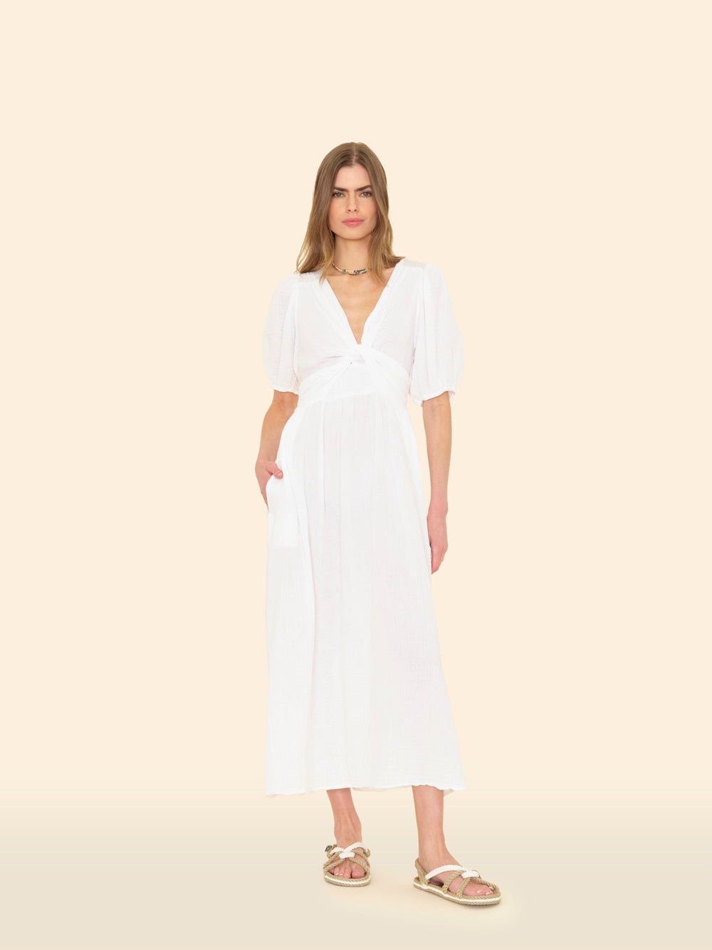 X2502 Dress White Lawsyn Dress White Lawsyn Dress