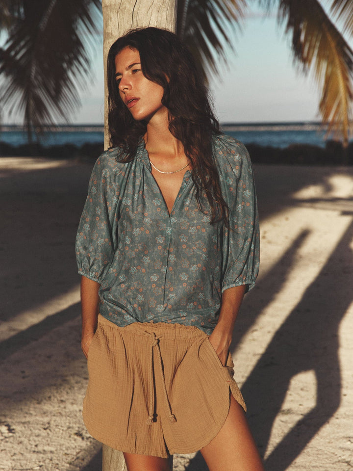 X2502 Top Aqua Teal Jules Top Aqua Teal Jules Top