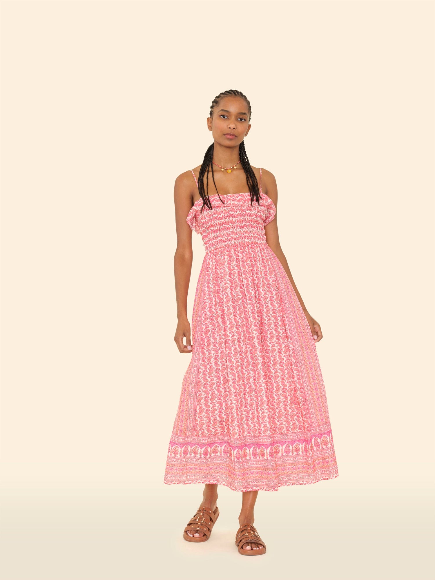 店頭購入！andmary Della ribbon dress pink Della ファッション andmary Della ribbon dress pink