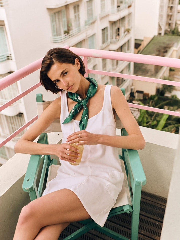 X2503 Dress White Carissa Denim Dress White Carissa Denim Dress