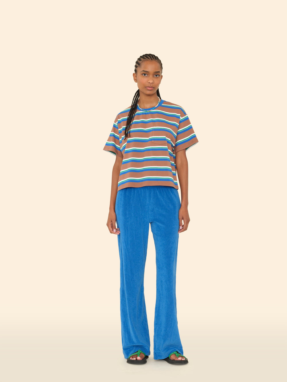 X2503 Pant Fiji Blue Delany Terry Sweatpant Fiji Blue Delany Terry Sweatpant