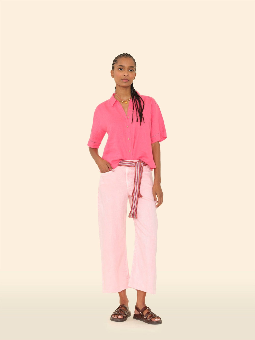 X2503 Pant Pink Sand Rianne Denim Pant Pink Sand Rianne Denim Pant