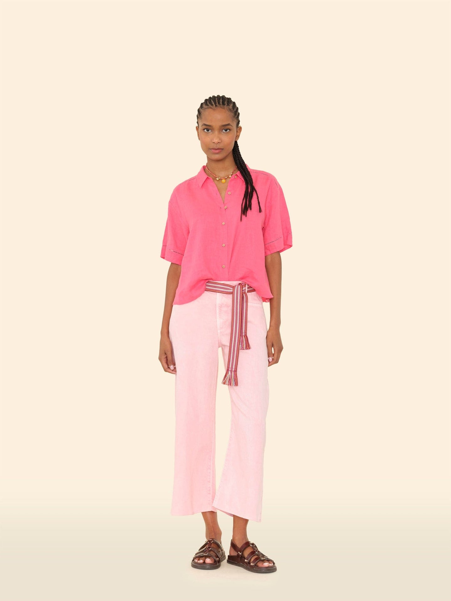 X2503 Pant Pink Sand Rianne Denim Pant Pink Sand Rianne Denim Pant