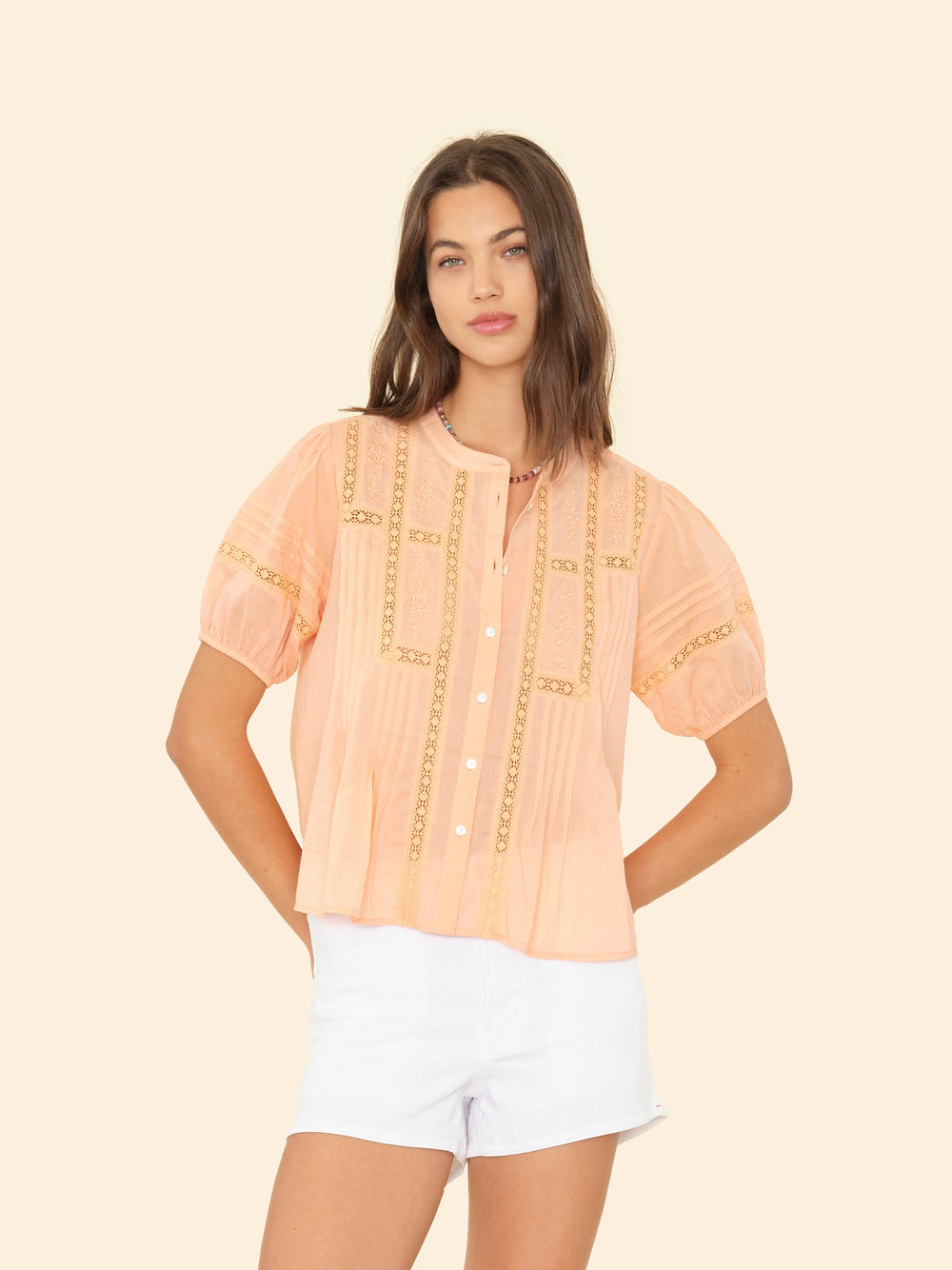 X2503 Shirt Soft Peach Claudia Shirt Soft Peach Claudia Shirt