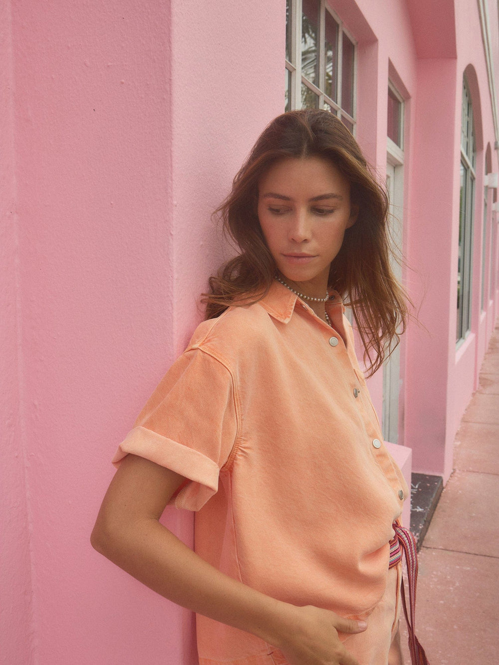 X2503 Shirt Washed Apricot Ike Denim Shirt Washed Apricot Ike Denim Shirt