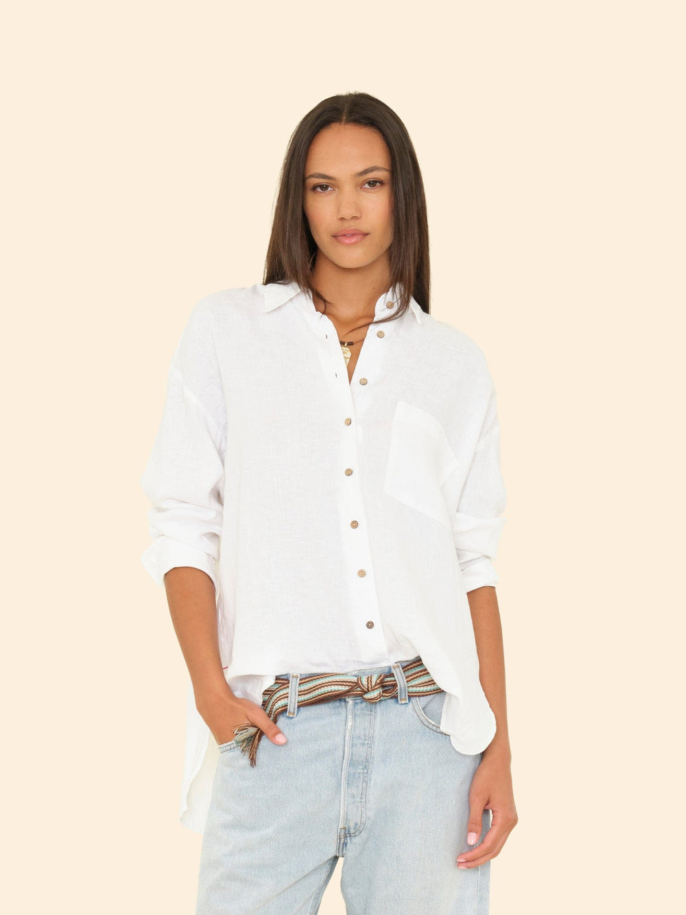 X2503 Shirt White Sydney Linen Shirt White Sydney Linen Shirt