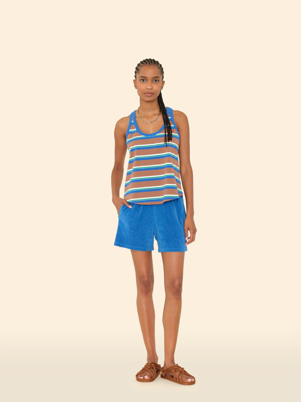 X2503 Short Fiji Blue Shayden Terry Short Fiji Blue Shayden Terry Short