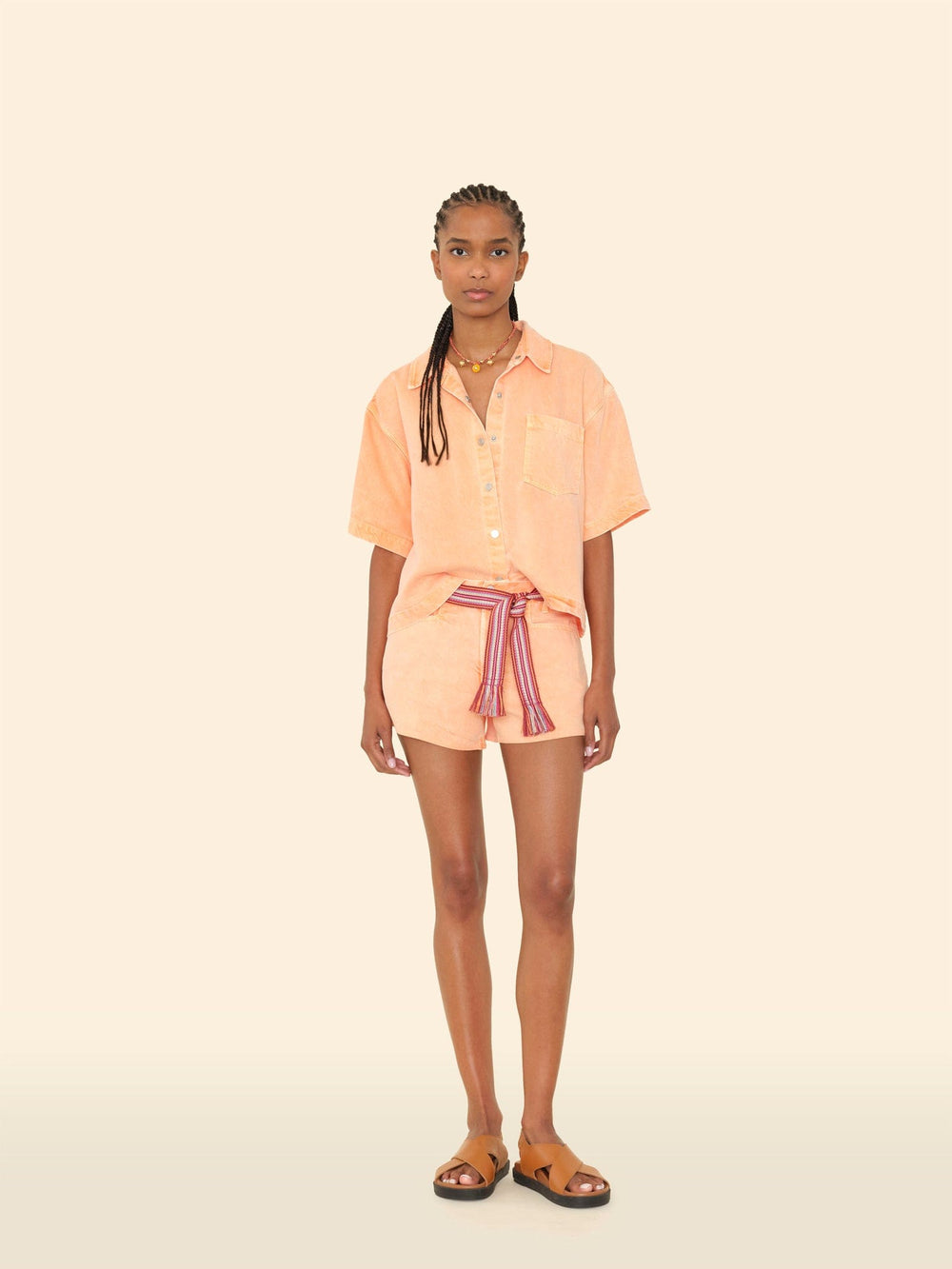 X2503 Short Washed Apricot Renner Denim Short Washed Apricot Renner Denim Short