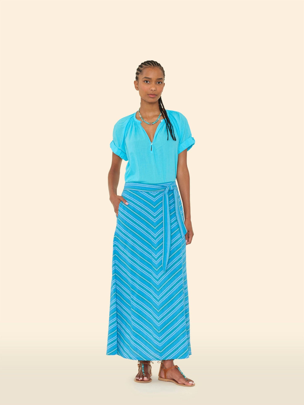 X2503 Skirt Castaway Blue Mikayla Skirt Castaway Blue Mikayla Skirt