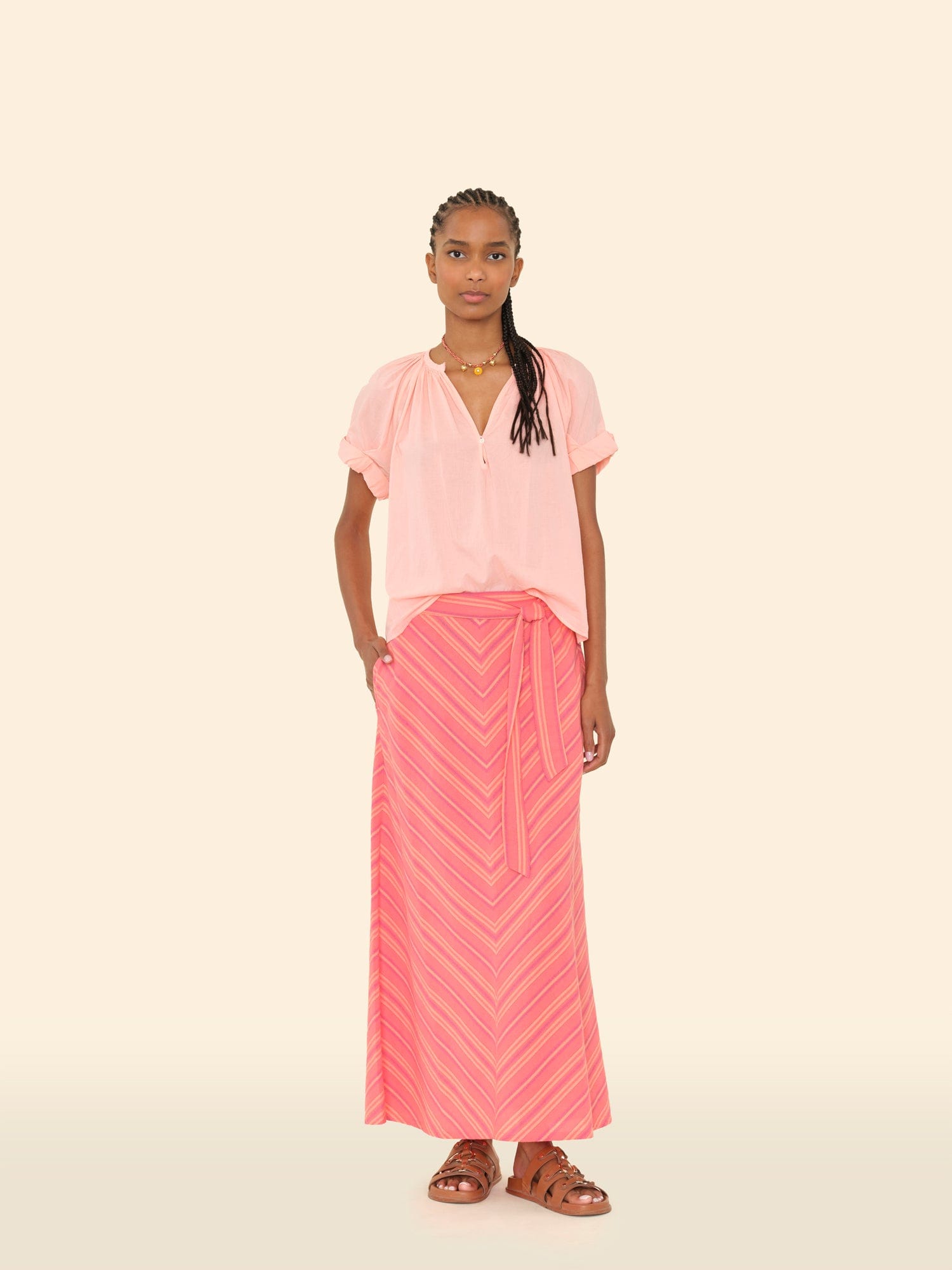 Sunset Rose Mikayla Skirt
