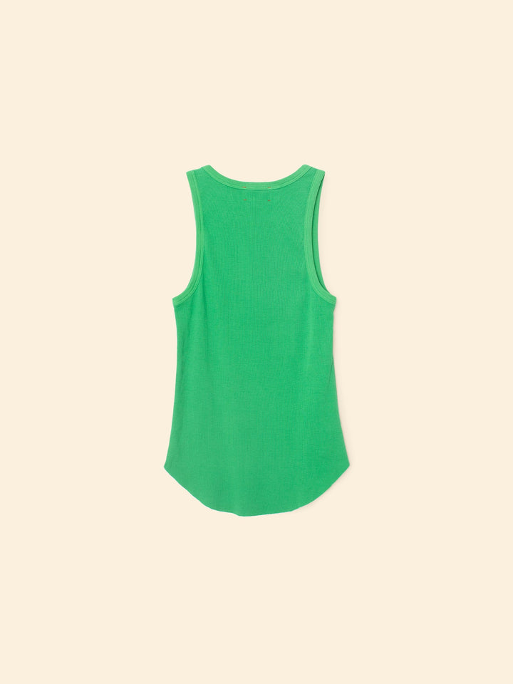 X2503 Tee Grassy Green Arynn Fine Rib Tank Top Grassy Green Arynn Fine Rib Tank Top