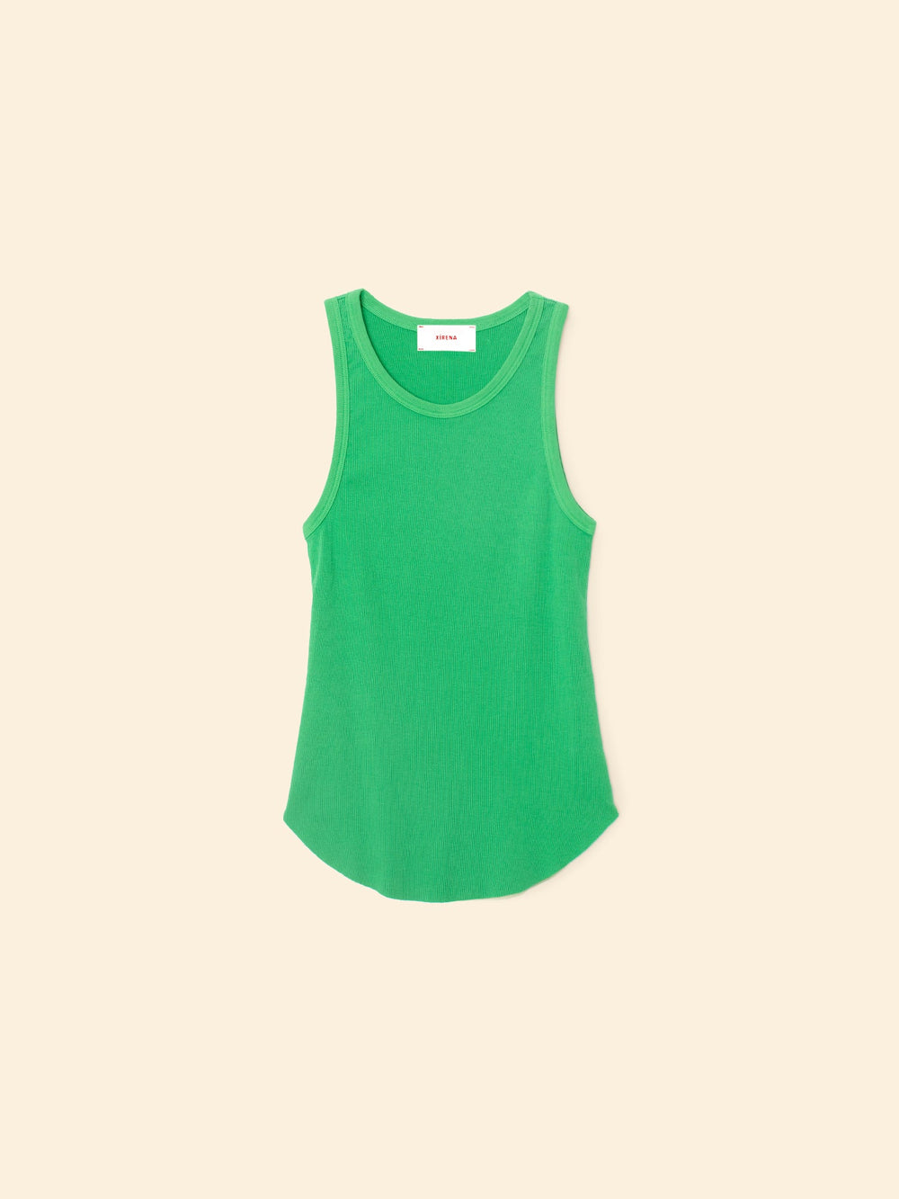 X2503 Tee Grassy Green Arynn Fine Rib Tank Top Grassy Green Arynn Fine Rib Tank Top