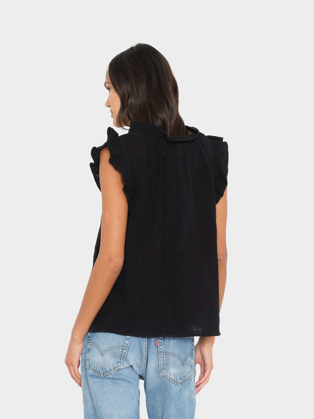 X2503 Top Black Bex Gauze Top Black Bex Gauze Top