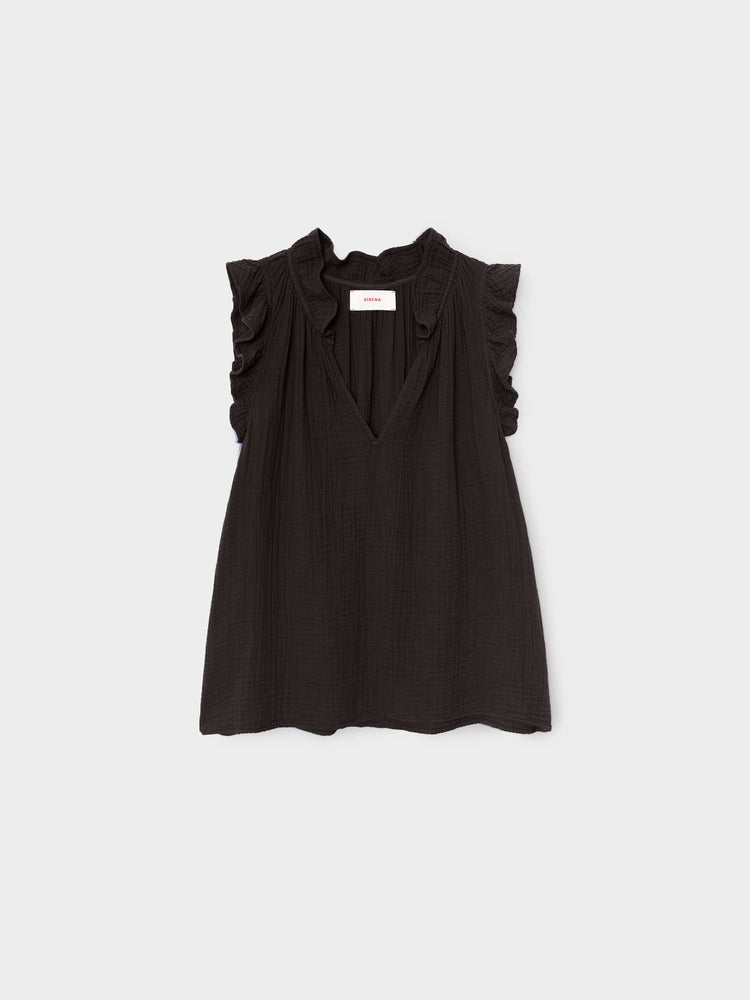 X2503 Top Black Bex Gauze Top Black Bex Gauze Top