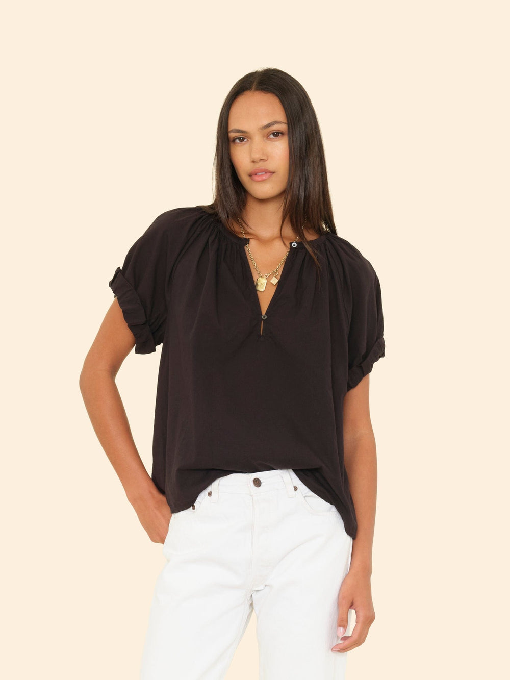 X2503 Top Black Calla Top Black Calla Top