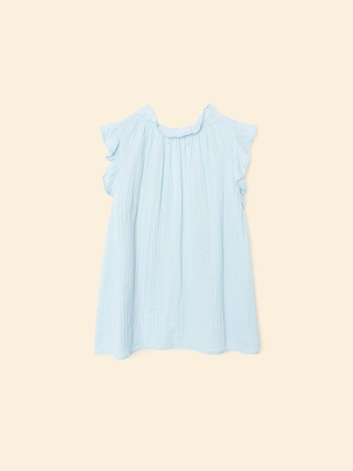 X2503 Top Blue Mist Bex Gauze Top Blue Mist Bex Gauze Top