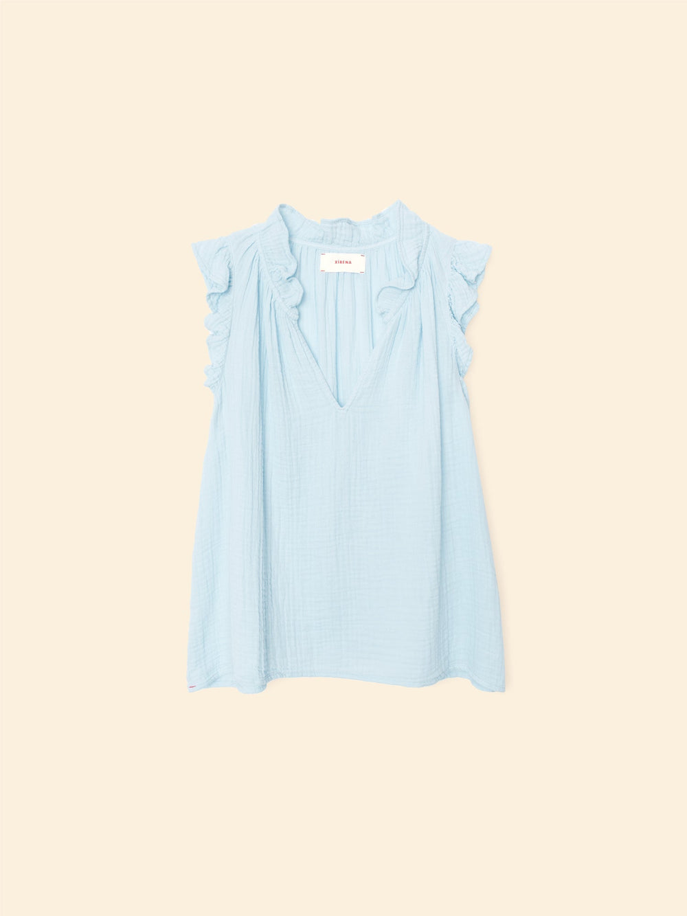 X2503 Top Blue Mist Bex Gauze Top Blue Mist Bex Gauze Top