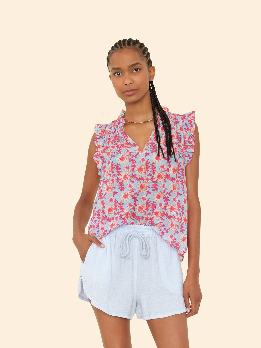 X2503 Top Cornflower Blue Bex Top Cornflower Blue Bex Top