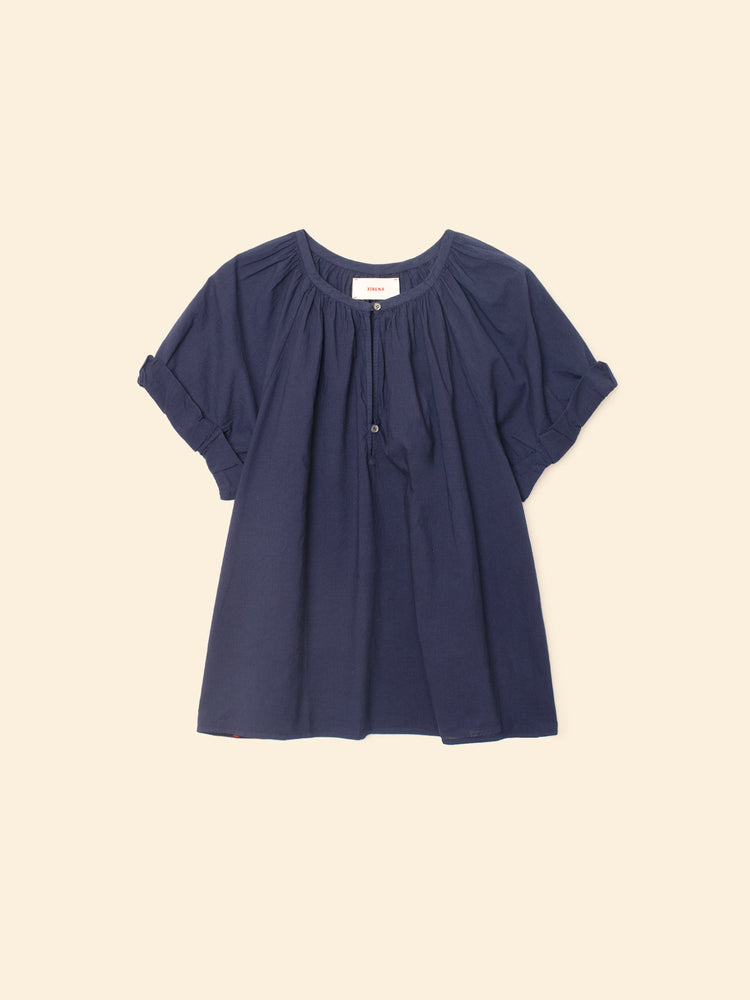X2503 Top Navy Calla Top Navy Calla Top