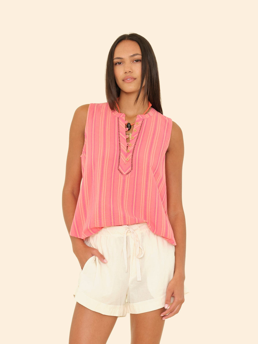 X2503 Top Sunset Rose Twyla Top Sunset Rose Twyla Top