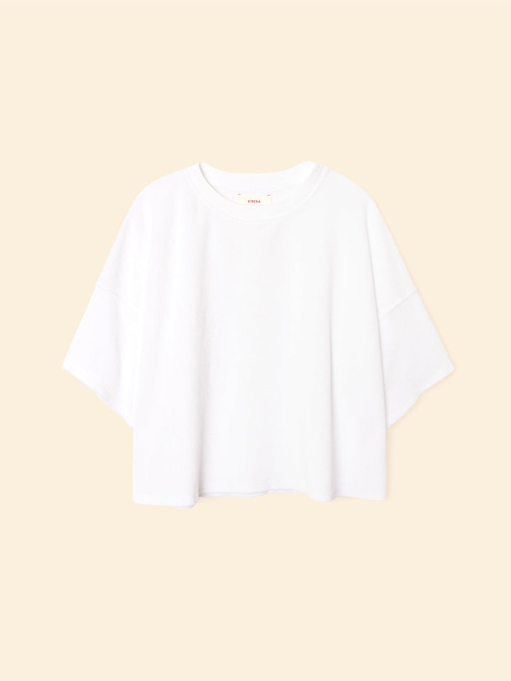 X2503 Top White Roe Terry Sweatshirt White Roe Terry Sweatshirt