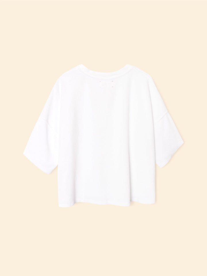 X2503 Top White Roe Terry Sweatshirt White Roe Terry Sweatshirt