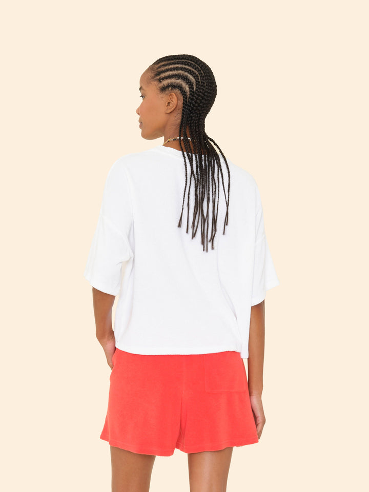 X2503 Top White Roe Terry Sweatshirt White Roe Terry Sweatshirt