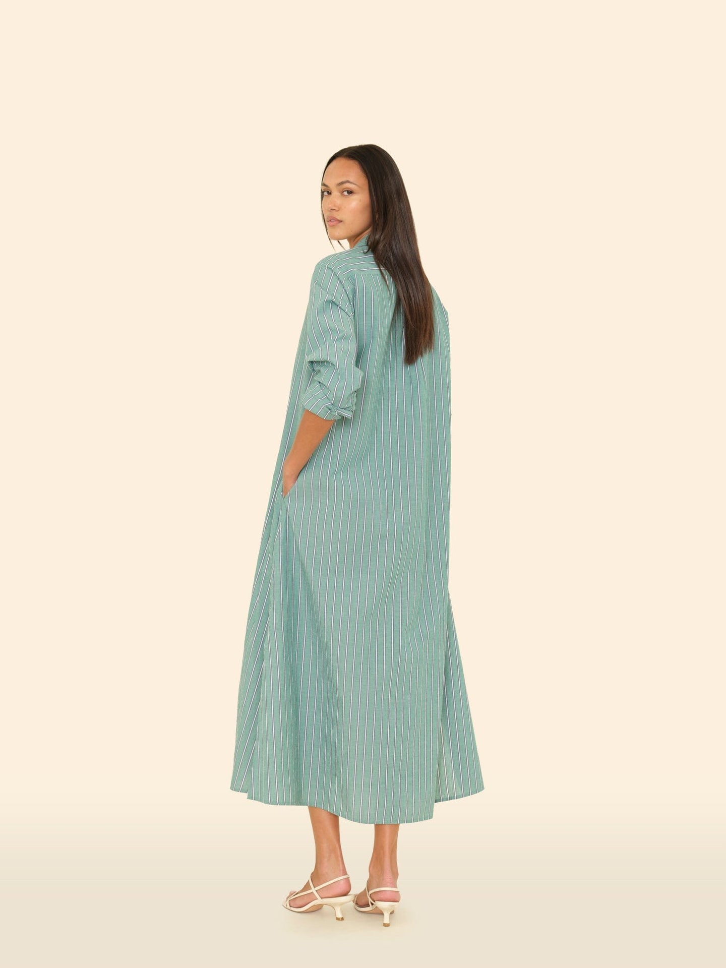 X2505 Dress Cilantro Stripe Boden Dress Cilantro Stripe Boden Dress