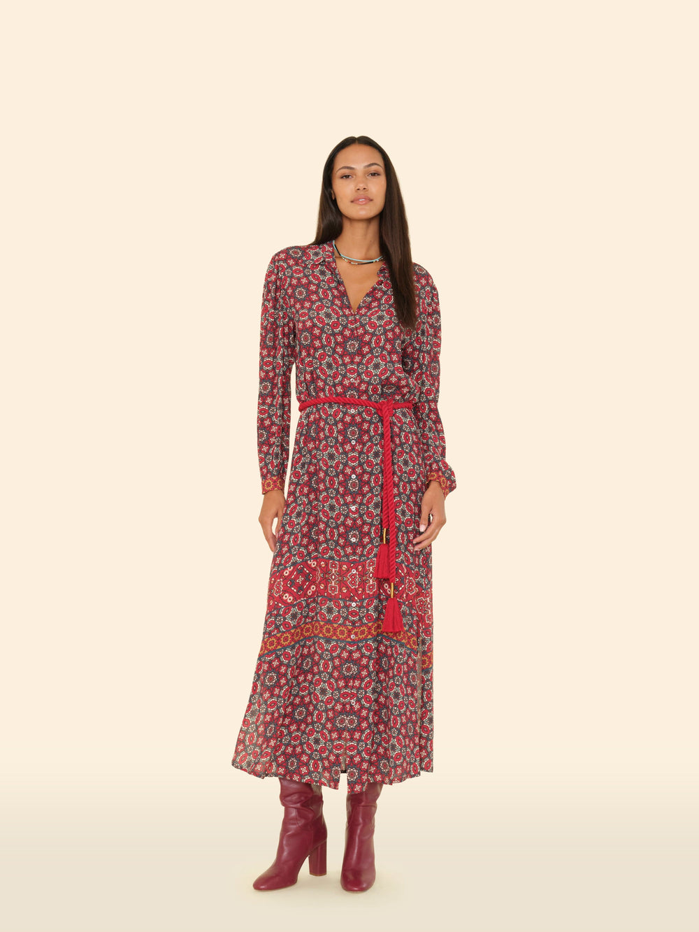 X2505 Dress Merlot Tile Annabelle Dress Merlot Tile Annabelle Dress