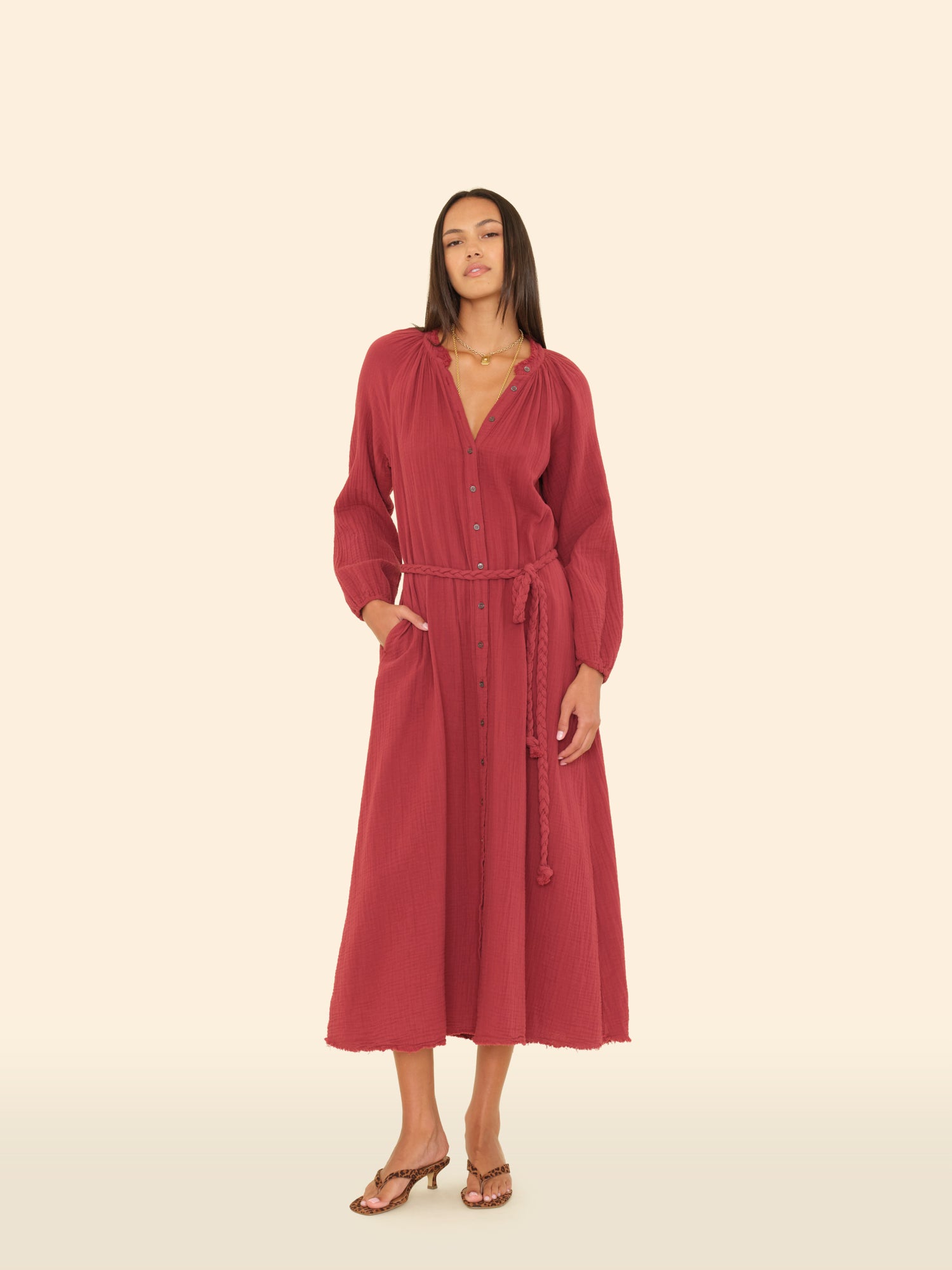 【新品未使用】Dahlia Belted Dress S Lenora Satin Floral Belted Midi Dress | Ghost London