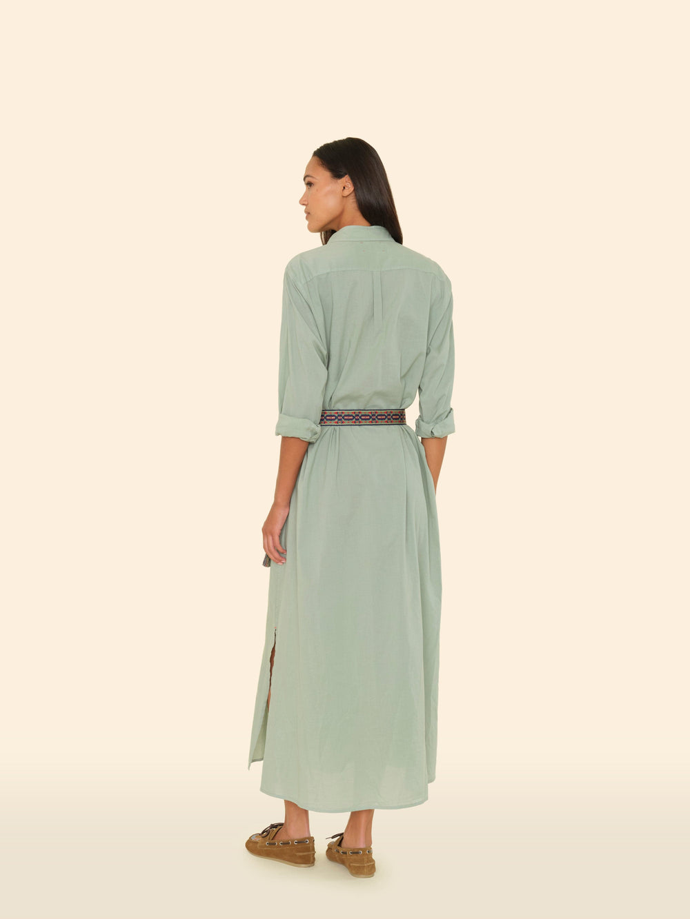 X2505 Dress Sage Leaf Boden Dress Sage Leaf Boden Dress