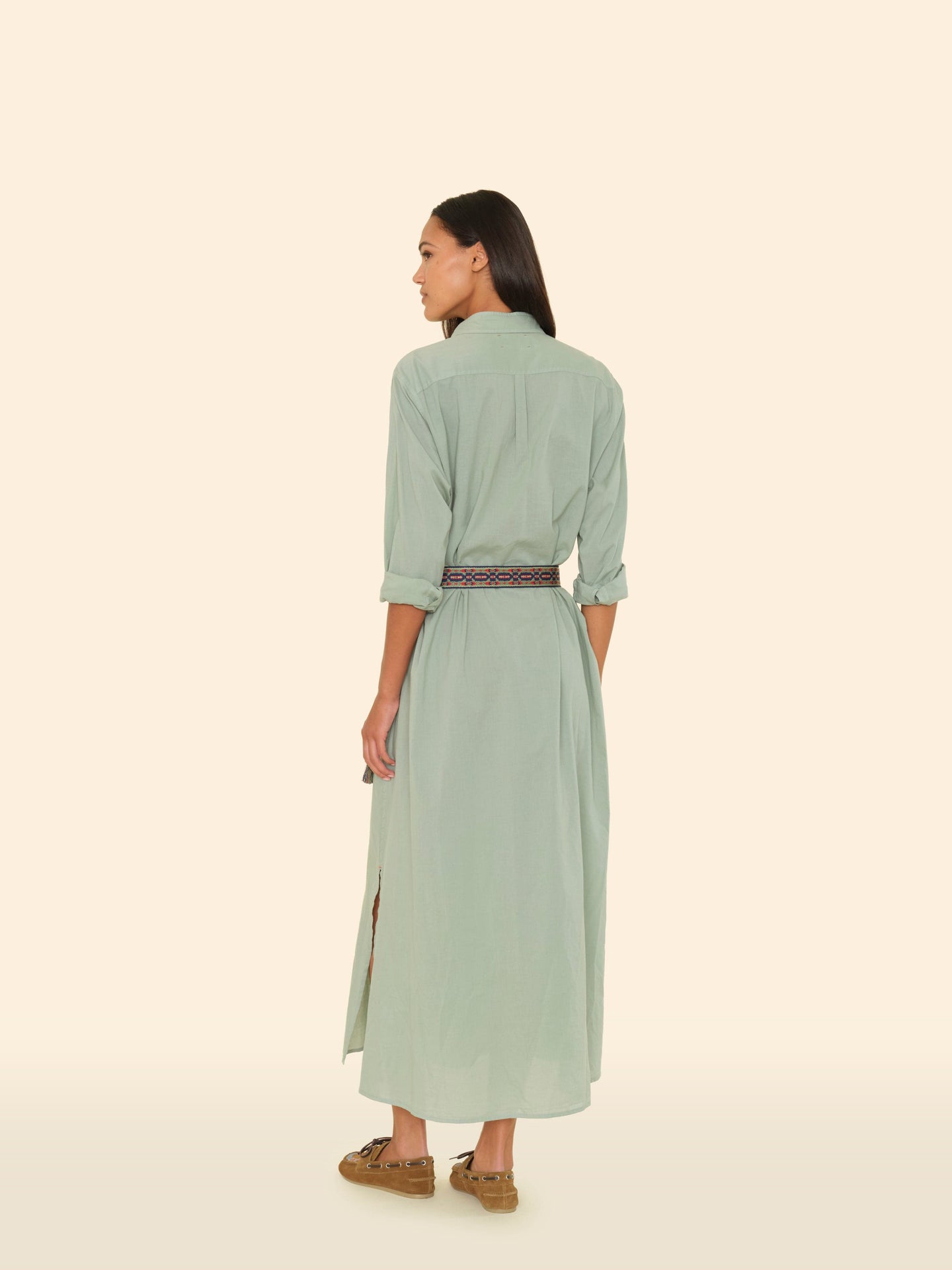 X2505 Dress Sage Leaf Boden Dress Sage Leaf Boden Dress