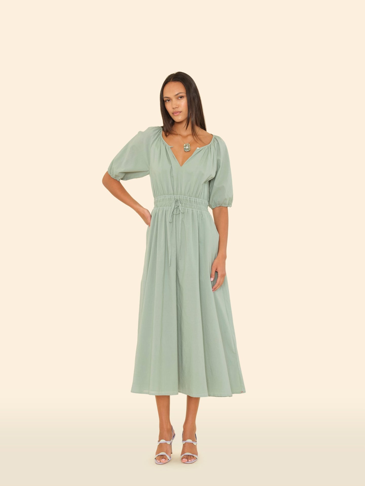 X2505 Dress Sage Leaf Emeline Dress Sage Leaf Emeline Dress