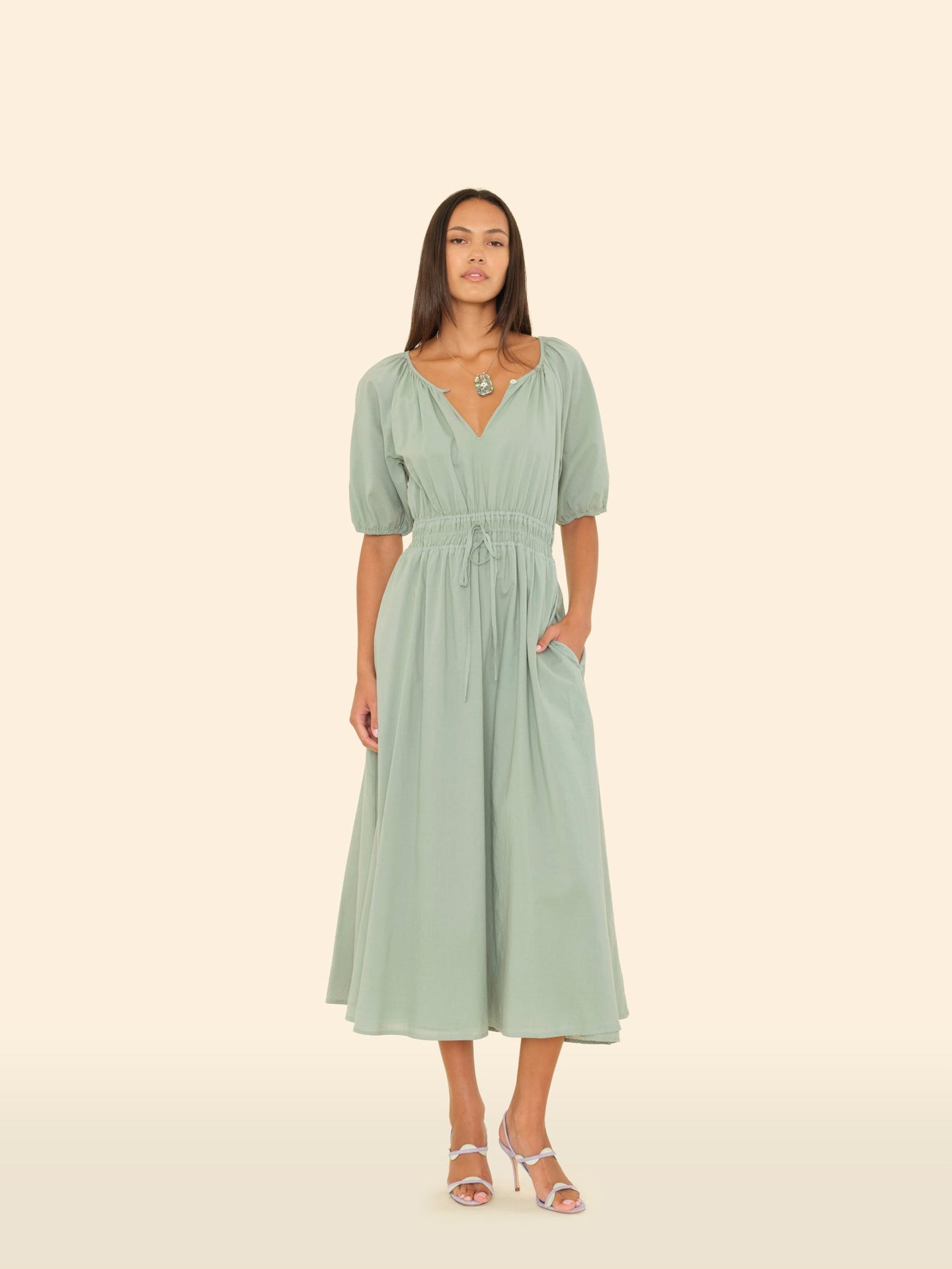 X2505 Dress Sage Leaf Emeline Dress Sage Leaf Emeline Dress