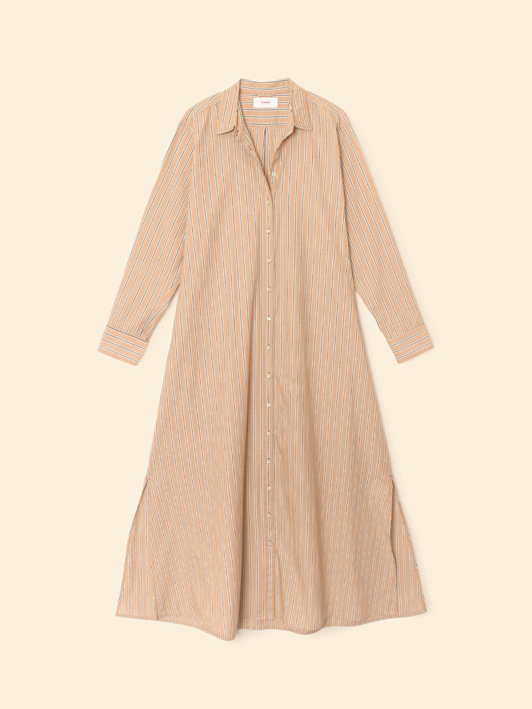 X2505 Dress Toffee Stripe Boden Dress Toffee Stripe Boden Dress