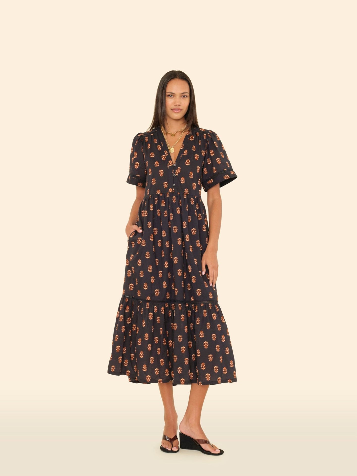 X2505 Dress Wheat Stamp Goldin Dress Wheat Stamp Goldin Dress