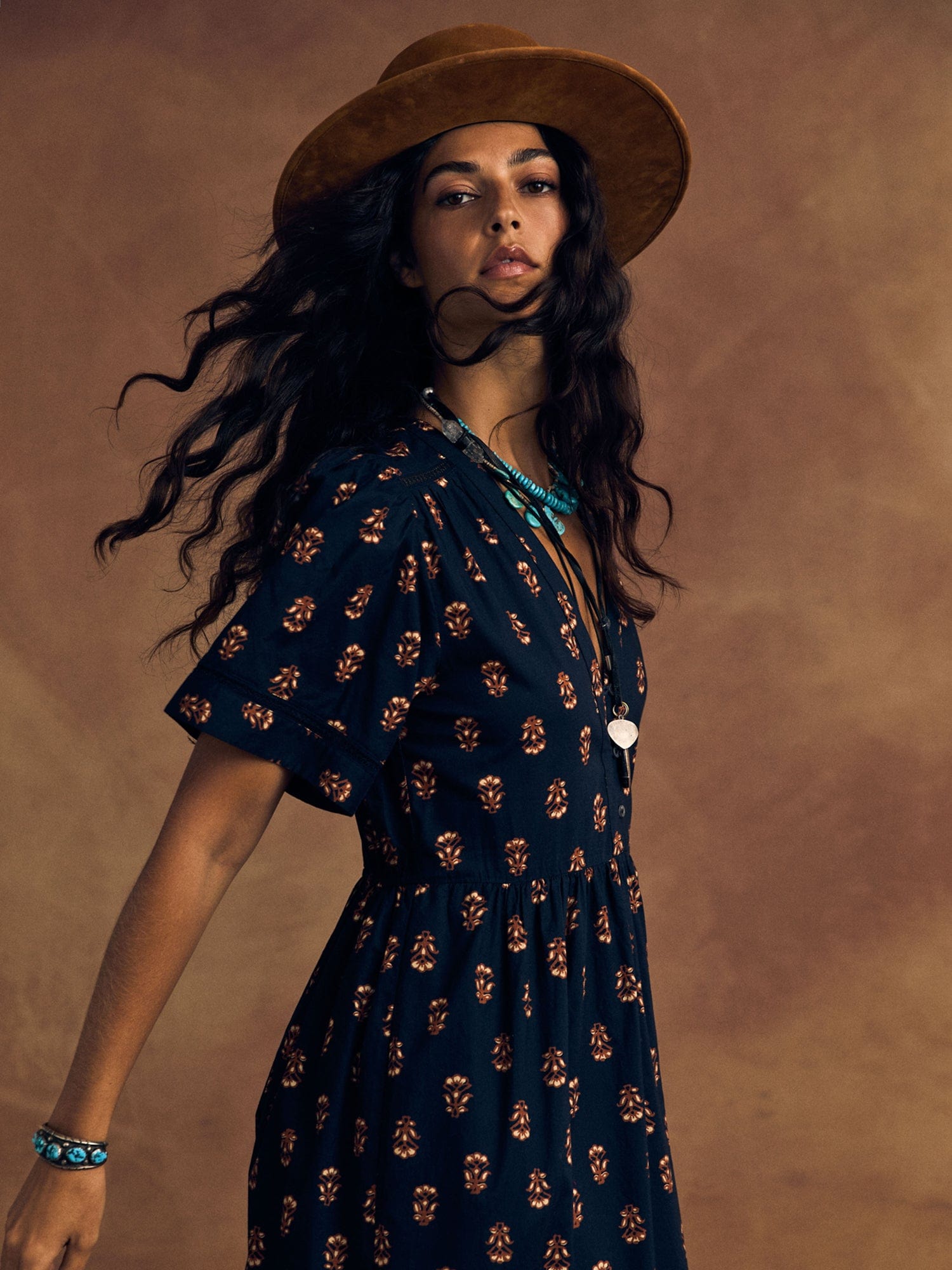 Wheat Stamp Goldin Dress